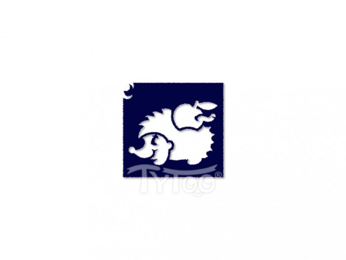Testfestő minta sablon 5x5cm Süni almás CTSA-AL28