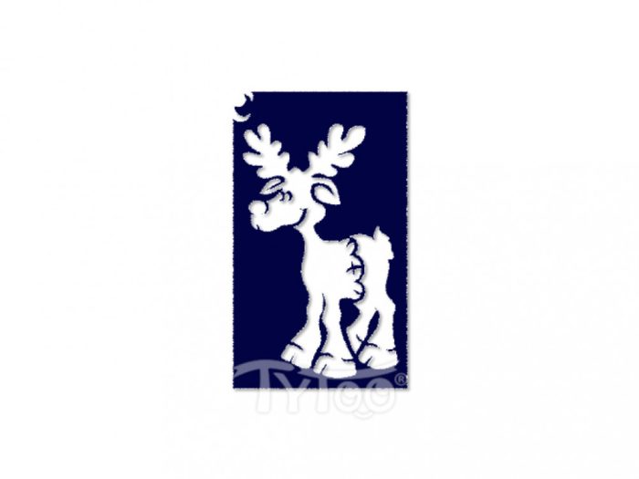 Sablon 5x8cm Karácsonyi, rénszarvas CTSA-KA20