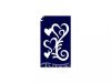 Testfestő minta sablon 5x8cm Indás szív CTSA-SZ20