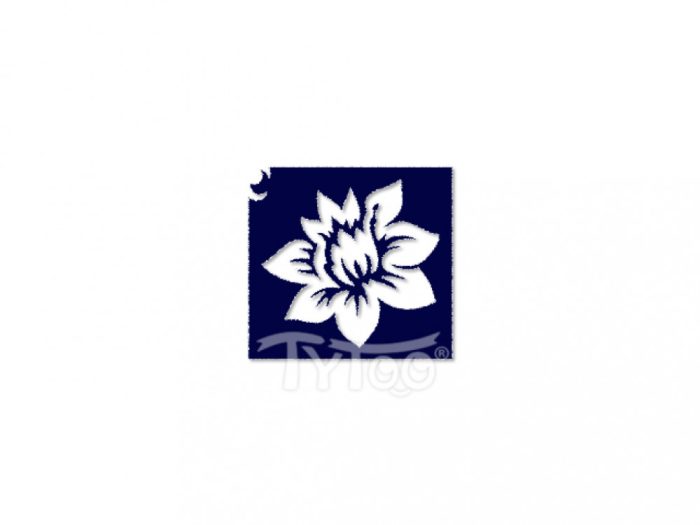 Testfestő minta sablon 5x5cm Lótuszvirág CTSA-VI06