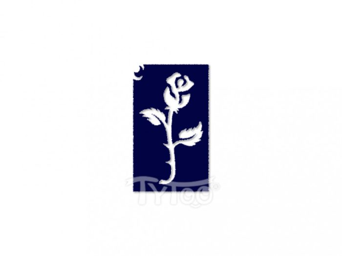Testfestő minta sablon 6x4 cm Virág rózsa CTSA-VI11
