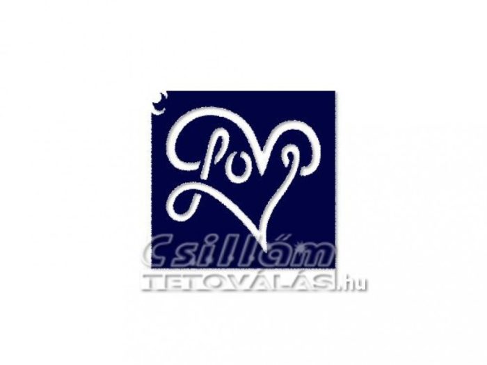 Testfestő minta sablon 5x5cm Szív CTSA-SZ19