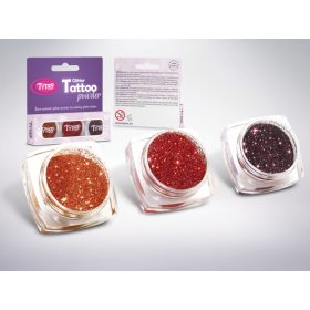 Csillámpor szett 3 x 2,5 ml Világosbarna, Piros, Barna