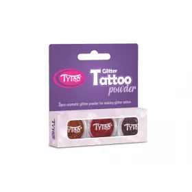 Csillámpor szett 3 x 2,5 ml Világosbarna, Piros, Barna