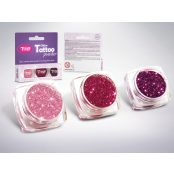   Csillámpor szett 3 x 2,5 ml Babarózsaszín, Bíbor, Sötétmályva