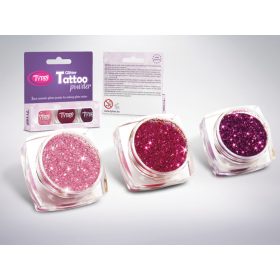   Csillámpor szett 3 x 2,5 ml Babarózsaszín, Bíbor, Sötétmályva