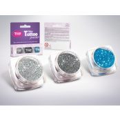   Csillámpor szett 3 x 2,5 ml Ezüst, Acélszürke, Türkizkék