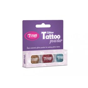 Csillámpor szett 3 x 2,5 ml Pezsgő, Lazac, Azúrkék