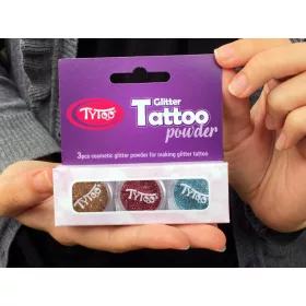 Csillámpor szett 3 x 2,5 ml Pezsgő, Lazac, Azúrkék