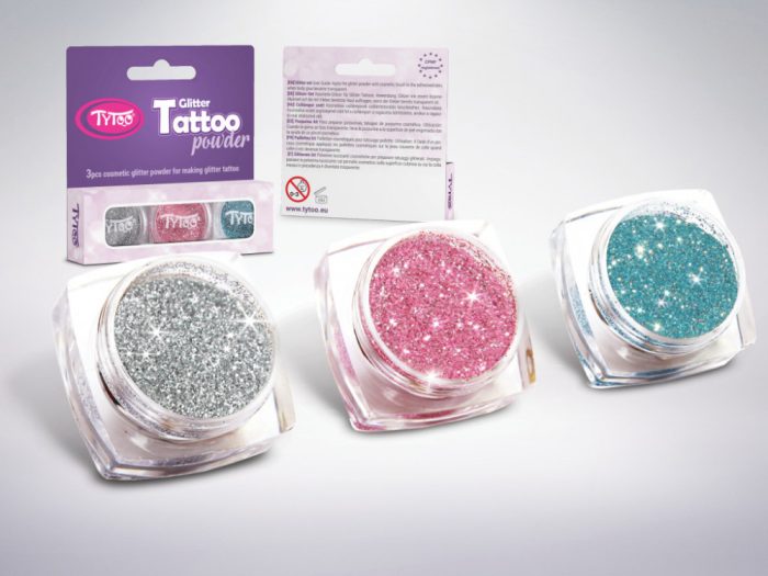 Csillámpor szett 3 x 2,5 ml Ezüst, Babarózsaszín, Azúrkék