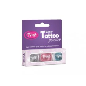   Csillámpor szett 3 x 2,5 ml Ezüst, Babarózsaszín, Azúrkék