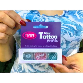   Csillámpor szett 3 x 2,5 ml Ezüst, Babarózsaszín, Azúrkék