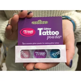   Csillámpor szett 3 x 2,5 ml Babarózsaszín, Világos mályva, Türkizkék