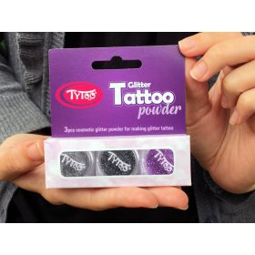   Csillámpor szett 3 x 2,5 ml Ezüst, Acélszürke, Világos mályva