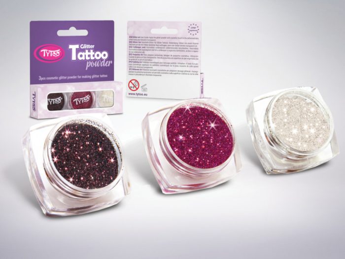 Csillámpor szett 3 x 2,5 ml Barna, Bíbor, Gyémánt