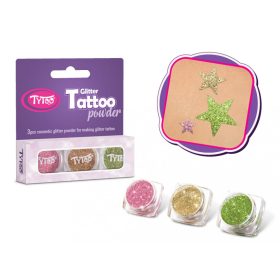   Csillámpor szett 3 x 2,5 ml Babarózsaszín, Pezsgő, Aranyzöld