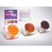   Csillámpor szett 3 x 2,5 ml Narancssárga, Világosbarna, Barna