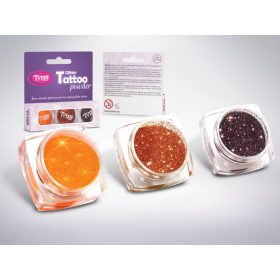   Csillámpor szett 3 x 2,5 ml Narancssárga, Világosbarna, Barna