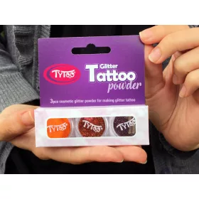   Csillámpor szett 3 x 2,5 ml Narancssárga, Világosbarna, Barna