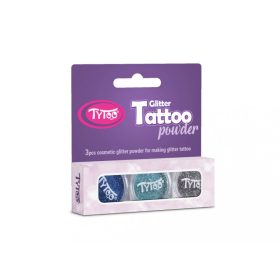   Csillámpor szett 3 x 2,5 ml Tengerkék, Azúrkék, Acélszürke