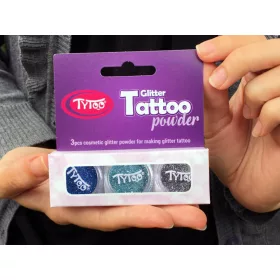   Csillámpor szett 3 x 2,5 ml Tengerkék, Azúrkék, Acélszürke