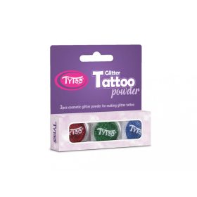 Csillámpor szett 3 x 2,5 ml Piros, Smaragdzöld, Tengerkék