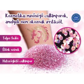 Csillámpor szett 3 x 2,5 ml Barna, Világosbarna, Pezsgő