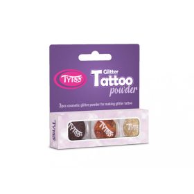 Csillámpor szett 3 x 2,5 ml Barna, Világosbarna, Pezsgő