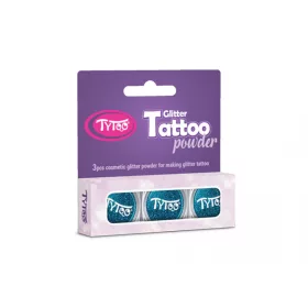 Csillámpor szett 3 x 2,5 ml Türkizkék