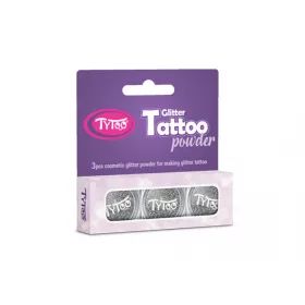 Csillámpor szett 3 x 2,5 ml Ezüst