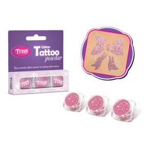 Csillámpor szett 3 x 2,5 ml Babarózsaszín