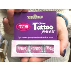 Csillámpor szett 3 x 2,5 ml Babarózsaszín