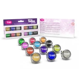 Csillámpor szett 12 x 2,5 ml Legszebb színek válogatása