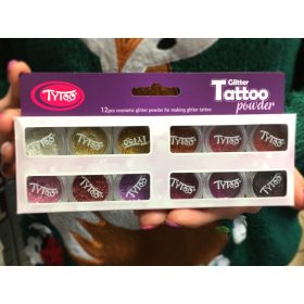   Csillámpor szett 12 x 2,5 ml Legszebb meleg színek válogatása