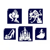 Hercegnős 2 sablon szett 5 db