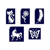 Lányos vegyes mini 2 sablon szett 5 db