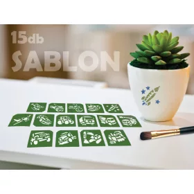 Járművek sablon szett 15db-os