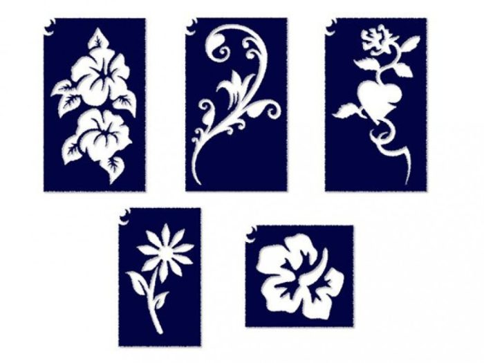 Virág 1 sablon szett 5 db