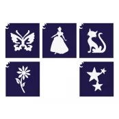 Kislányos mini sablon szett 5 db