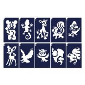 Állatos sablon szett 10 db-os