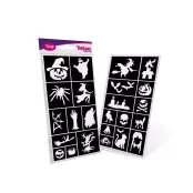 Halloween - testfestő sablon szett (24db minta)