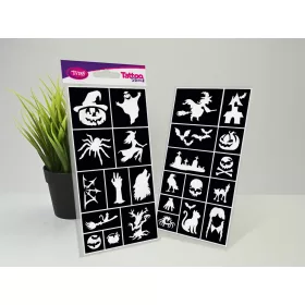 Halloween - testfestő sablon szett (24db minta)
