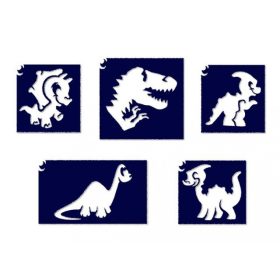 Dínó sablon szett 5 db