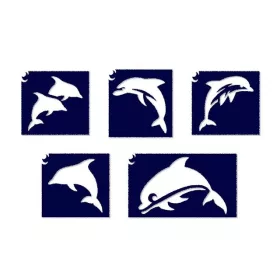 Delfin sablon szett 5 db