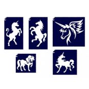 Lányos lovas sablon szett 5 db