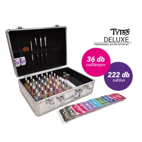 TyToo DELUXE Csillámtetoválás Szett Sablonokkal