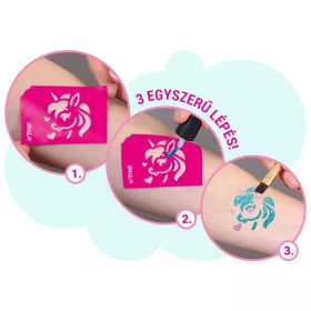 TyToo Lovak és Unikornisok Csillámtetoválás szett