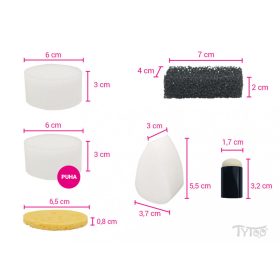 Arcfestés szivacs szett