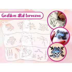 Adventure Quest Arcfesték szett (6db mosaic sablonnal)