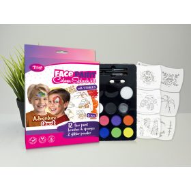 Adventure Quest Arcfesték szett (6db mosaic sablonnal)